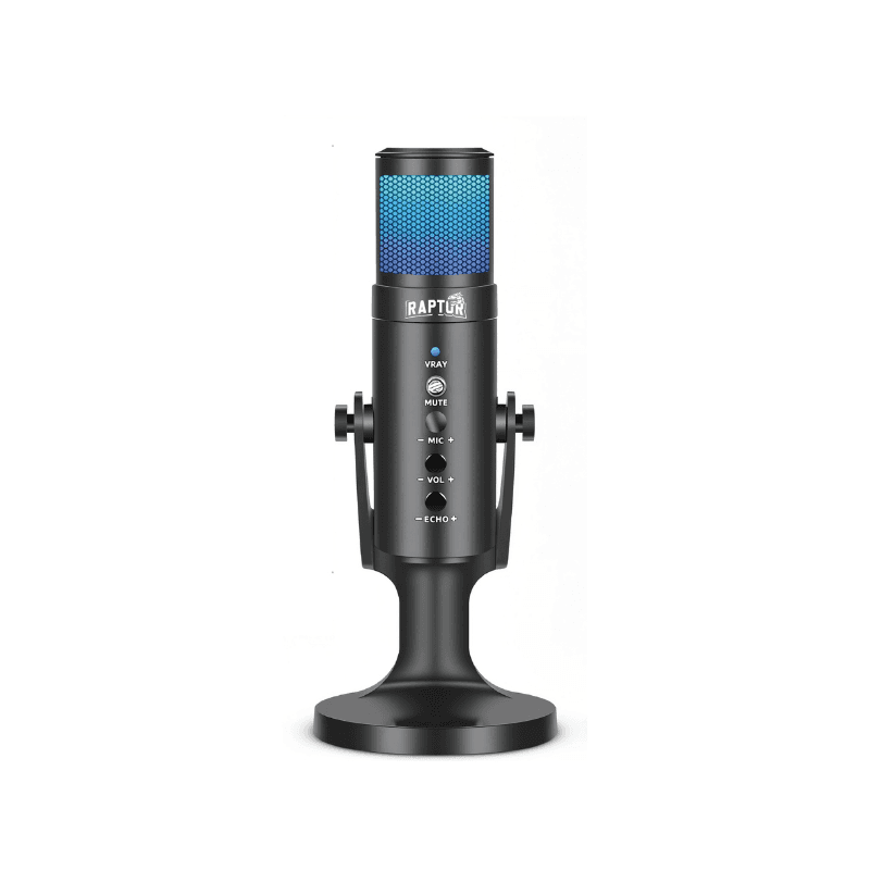 Microfono Raptor Vox PRO RGB USB p/Streaming
