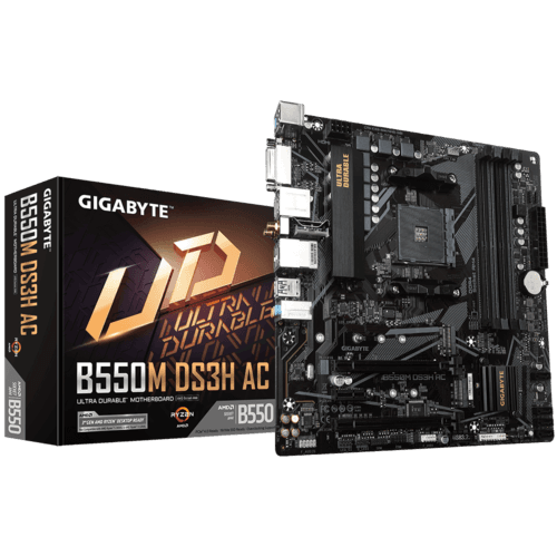 Mother Gigabyte B550M DS3H AC R2 DDR4 AM4 (Serie 3000/4000/5000)