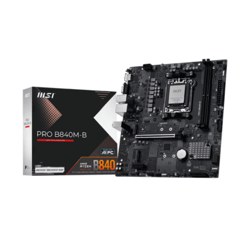 Mother MSI PRO B840M-B DDR5 AM5 (Serie 7000/8000/9000)