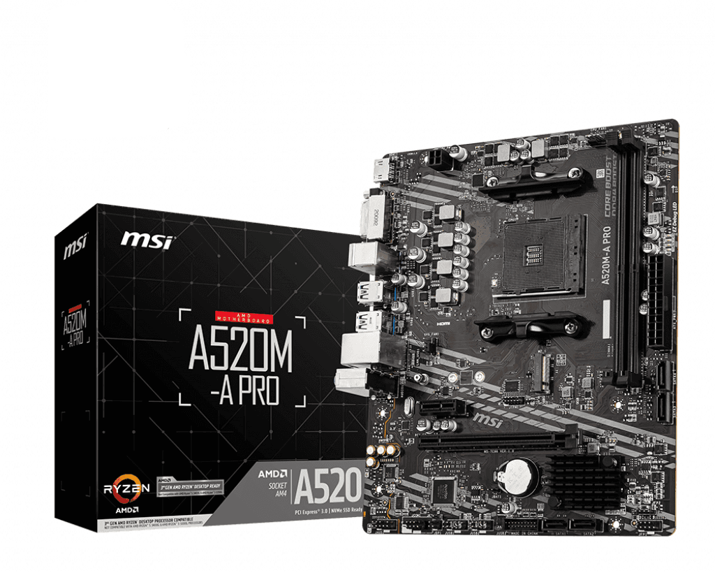 Mother MSI A520M-A PRO DDR4 AM4 (Series 3000/4000/5000)