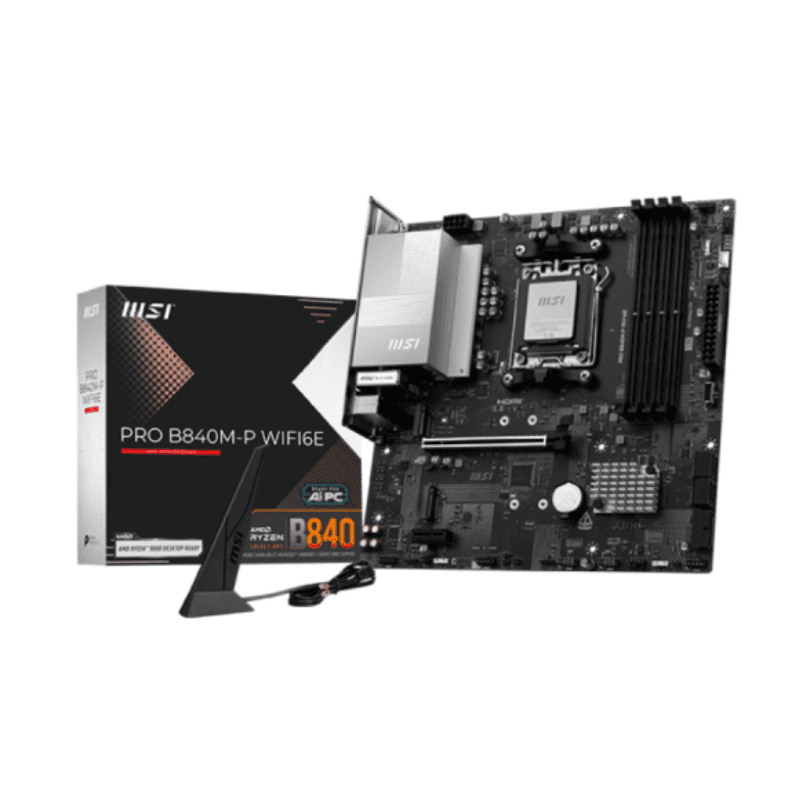 Mother MSI PRO B840M-P WIFI6E DDR5 AM5 (Serie 7000/8000/9000)